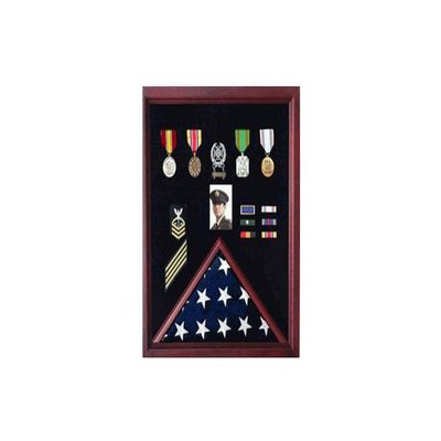 Flags connections 4 x 6 Flag Display Case Combination for Medals Photos