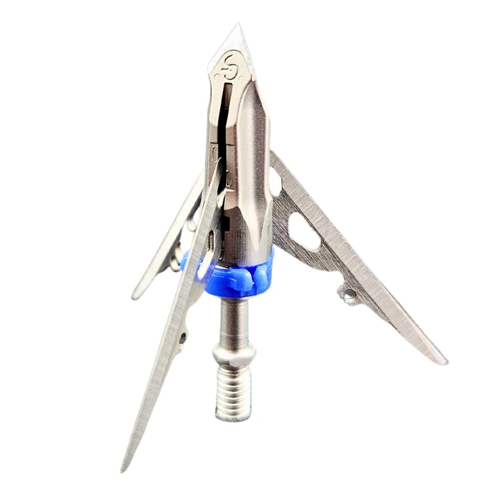 G5 Outdoors Megameat 100 Grain Broadhead 3 Pk, Stainless Steel (MM100)
