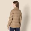 Amazon Essentials Women's Lightweight Long-Sleeve Water-Resistant Packable Puffer Jacket (Available in Plus Size), Mushroom Brown, Large view 3