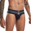 JOCKMAIL Mens Briefs Underwear Athletic Underwear Brief Cotton Mens Underwear Briefs Sport Underwear (L, Black) view 2