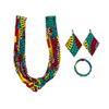 AFRICSTYLE African Jewelry Set Ankara Print Necklaces with Matching Earrings for Women view 2