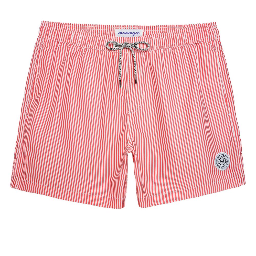 maamgic Mens Swim Trunks 5 Inch with Mesh Lining, Quick Dry Mens Bathing Suit, Swim Shorts for Swimming and Beach, Large