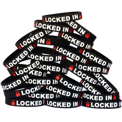 SayitBands Fifty (50) Locked In Wristband Bracelets