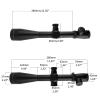 ToopMount 3.5-10x50mm Optics Scope Red Green Illuminated Scope, 5 Levels Each Color Controls, Comes with Scope Rings of 11mm 20mm Rail Base view 2