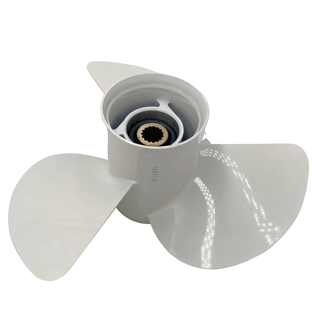 ARKDOZA 13x19 Propeller for Yamaha Outboard 50-130HP 3 Blade RH 15 Tooth