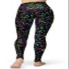 sissycos Women's 80s Leggings Artistic Splash Printed Buttery Soft Stretchy Pants (Large, Splash Line) view 2