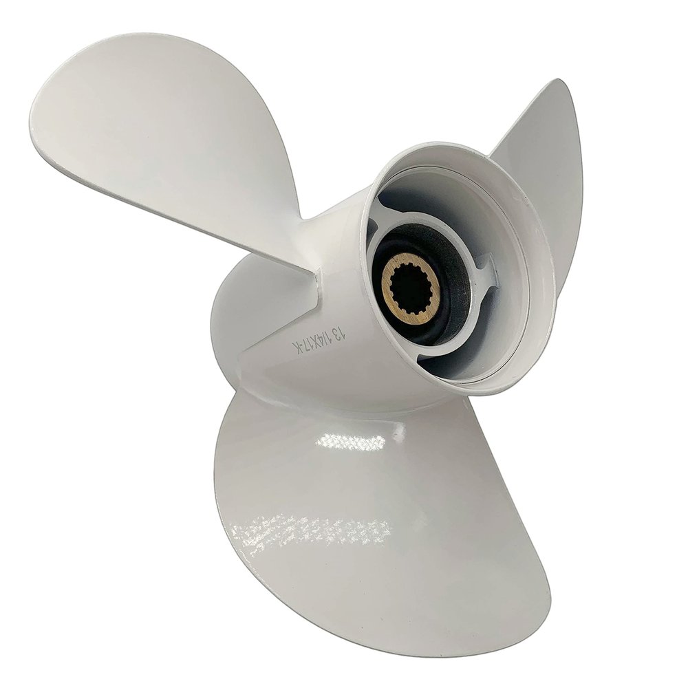 ARKDOZA 14x11 Propeller for Yamaha Outboard 50-130HP 3 Blade RH 15 Tooth