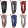 Womens Palazzo Linen Pants Wide Leg High Waisted Drawstring Casual Long Trousers Comfy Elastic Waistband Pants (Gray,X-Large) view 2