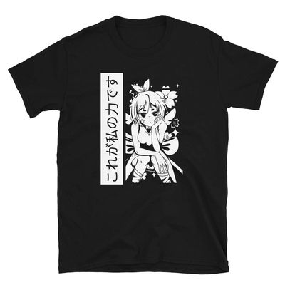 Magic Girls Anime Short-Sleeve Unisex T-Shirt Black