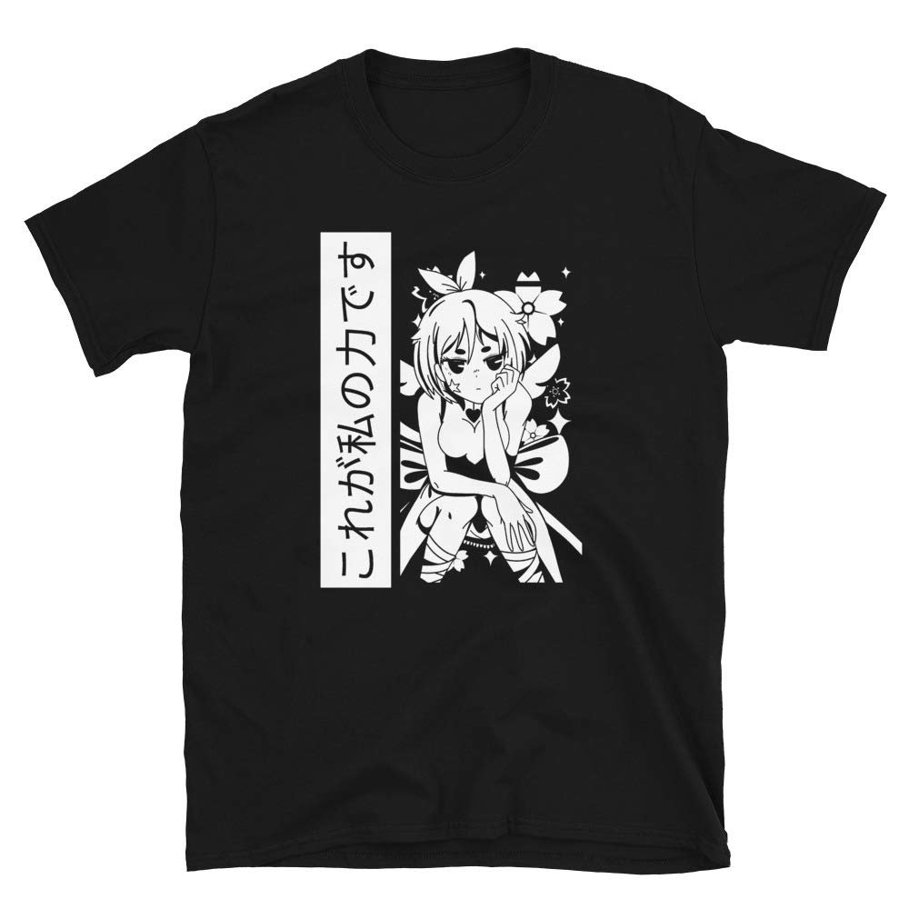 Magic Girls Anime Short-Sleeve Unisex T-Shirt Black