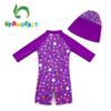 upandfast Baby Swimsuits UPF 50+ Sun Protection Long Sleeve One Piece Zip Swimwear(Purple, 9-12 Months) view 3