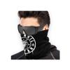 All Hail Satan Baphomet Satanic and Occult Unisex Bandana Face Mask Warmer Neck Tube for Dust Wind Sun Protection Black view 2
