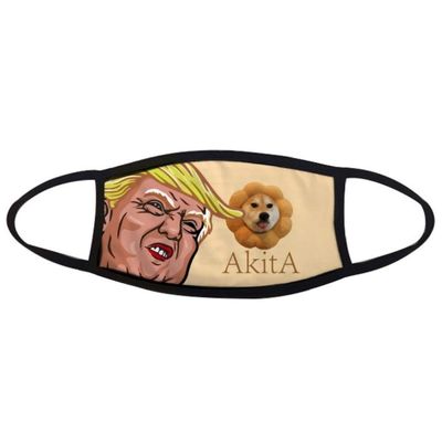 OFFbb-USA Akita Dog Pillow Neck Body Mask Windproof Reusable Anti Dust President