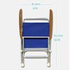 FORMA MARINE Boat Chairs RED Deck Folding Marine Aluminum Teak Furniture Set of 2 M100R view 3