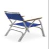 FORMA MARINE Boat Chairs RED Deck Folding Marine Aluminum Teak Furniture Set of 2 M100R view 4