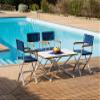FORMA MARINE Boat Chair Black Vinyl Padded Deck Folding High-End Aluminum Furniture ASTRON A6000VBL view 2