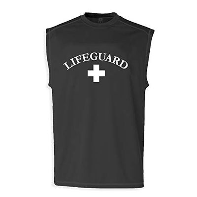 VLX Lifeguard Muscle Tee - Lifeguard Logo,Black,L