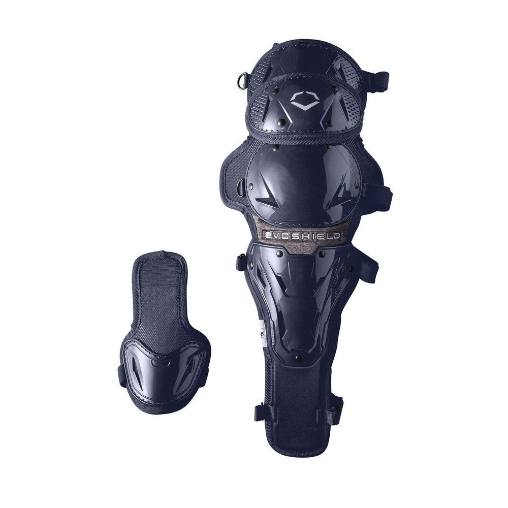 EvoShield Pro-SRZ Baseball Catcher's Upper Leg Guards - Adult Size, Navy