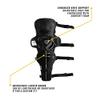 EvoShield Pro-SRZ Baseball Catcher's Upper Leg Guards - Adult Size, Navy view 2