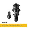 EvoShield Pro-SRZ Baseball Catcher's Upper Leg Guards - Adult Size, Scarlet view 2