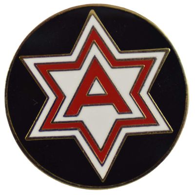6TH ARMY LAPEL PIN OR HAT PIN - Size 7/8" - VETERAN OWNED BUSINESS
