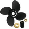 ARKDOZA 4 Blade Aluminum Propeller for Honda BFP60 BF75-130HP Outboard 15 Spline Tooth Interchangeable Hub (12-7/8 (Dia) x 15 (Pitch)) view 2