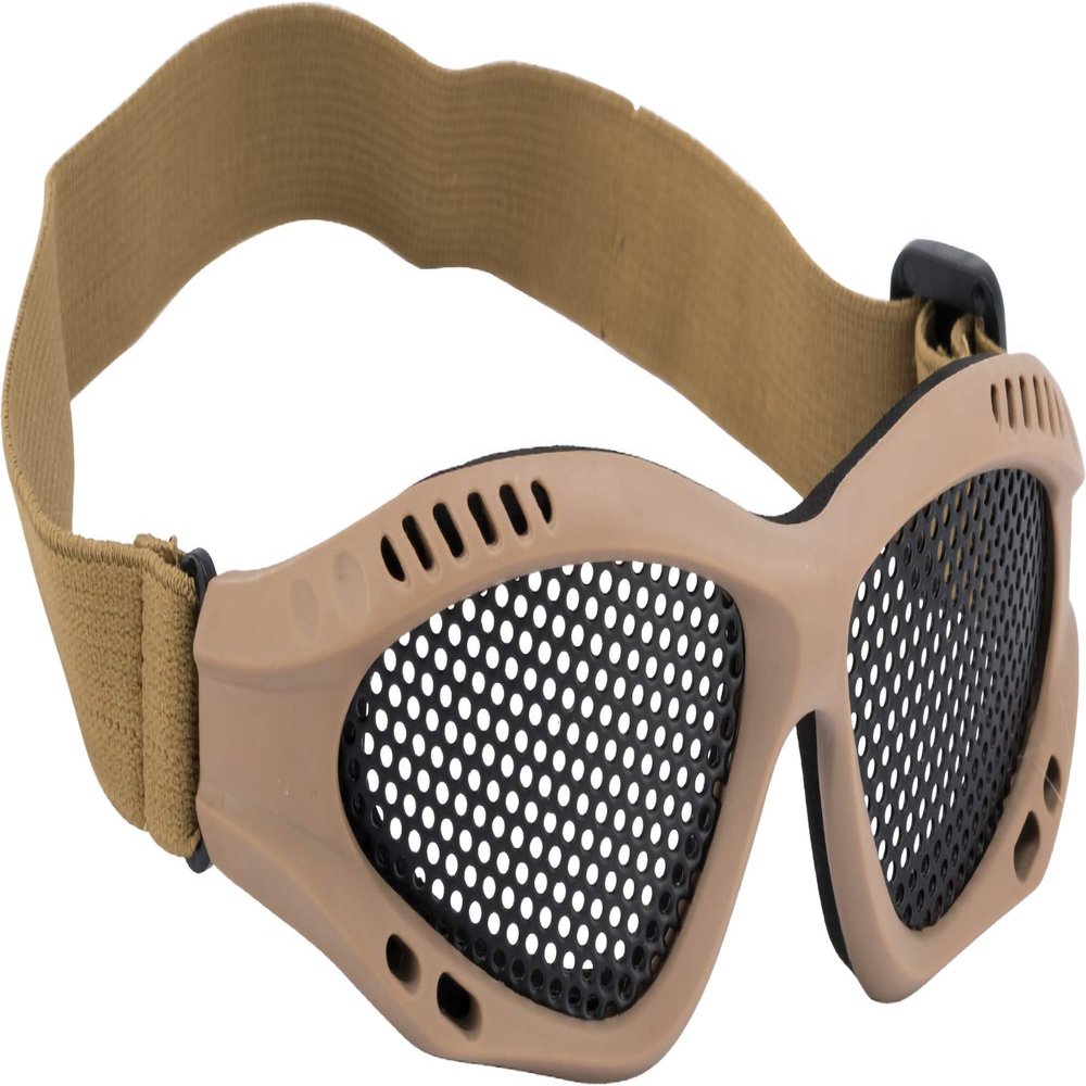 Evike Airsoft - Matrix Zero Wire Mesh Adjustable Goggles (Color: Tan)
