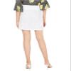 INC International Concepts Womens Lace O-Ring Zipper-Front Skirt (Bright White, 8) view 2