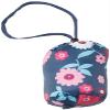 Amazon Essentials Girls' Lightweight Water-Resistant Packable Mock Puffer Jacket, Navy Floral, Medium view 3