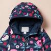 Amazon Essentials Girls' Lightweight Water-Resistant Packable Hooded Puffer Jacket, Navy Floral, Small view 4