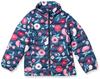 Amazon Essentials Toddler Girls' Lightweight Water-Resistant Packable Mock Puffer Jacket, Navy Floral, 4T view 1