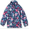 Amazon Essentials Girls' Lightweight Water-Resistant Packable Mock Puffer Jacket, Navy Floral, XX-Large view 1
