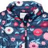 Amazon Essentials Girls' Lightweight Water-Resistant Packable Mock Puffer Jacket, Navy Floral, XX-Large view 2