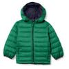 Amazon Essentials Boys' Lightweight Water-Resistant Packable Hooded Puffer Jacket, Green, S view 1