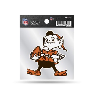 Rico Industries NFL Cleveland Browns Retro 4"x4" Small Style Decal
