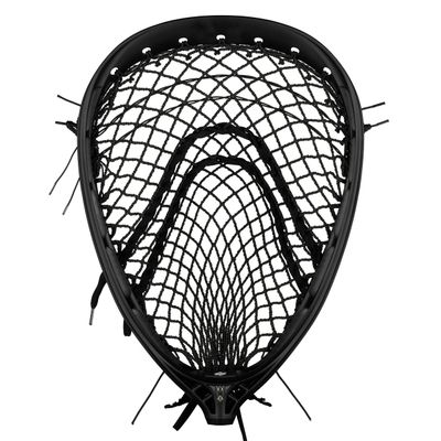 StringKing Mark 2G Goalie Lacrosse Head Strung with Grizzly Mesh (Grizzly 2X - Black/Black)