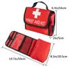 AOUTACC Nylon First Aid Empty Kit,Compact and Lightweight First Aid Bag for Emergency at Home, Office, Car, Outdoors, Boat, Camping, Hiking(Bag Only) (2 Pack Red Foldable) view 2