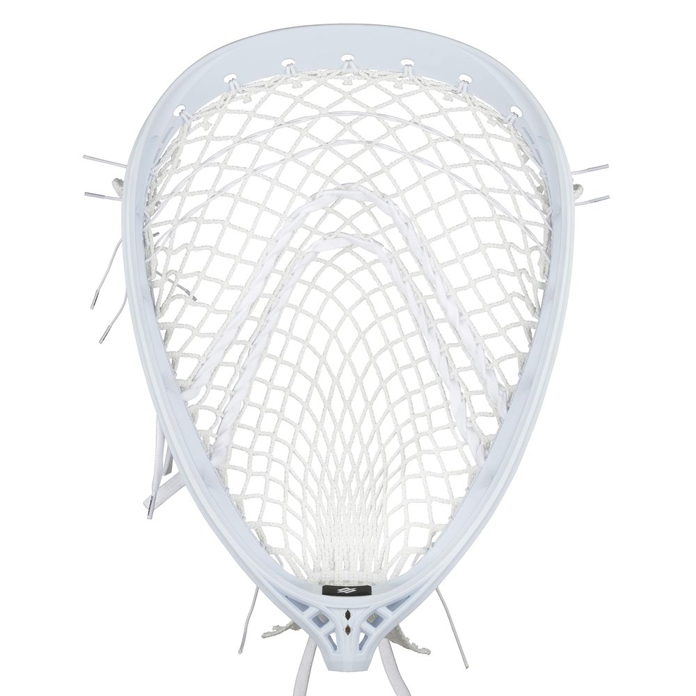 StringKing Mark 2G Goalie Lacrosse Head Strung with Grizzly Mesh (Grizzly 2X - White/White)