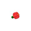 Moxi Brake Petals - Rubber Roller Skate Toe Stoppers - Pair | Red Hibiscus view 2