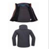 Jueshanzj Men's Windproof Camping Hiking Hooded Mountain Jacket Blue XL view 2