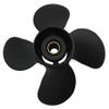 ARKDOZA 4 Blade Aluminum Propeller for Suzuki 35-65HP Outboards RH (10.4 (Dia) x 12 (Pitch)) view 3