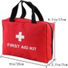 AOUTACC 2 Pack Nylon First Aid Empty Kit,Compact and Lightweight First Aid Bag for Emergency at Home, Office, Car, Outdoors, Boat, Camping, Hiking(Bag Only) (2 Pack Red With Handles) view 2