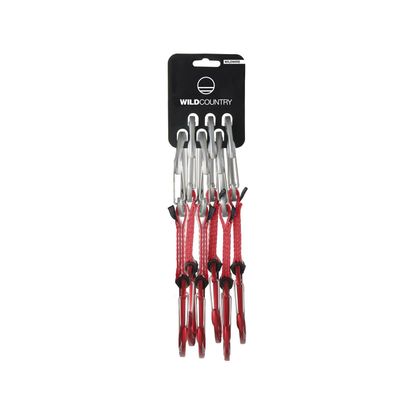 Wild Country Wildwire Rock Climbing Quickdraw - Lightweight Draw with Wiregate Aluminum Carabiners - 6 x 10cm - 6 x 10 cm