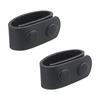 Gexgune Duty Belt Keeper Leather Tactical Belt Keeper Loop Belt Buckle for 22 1/4 Inch with Double Snap, (2Pack, Black) view 1