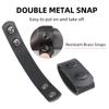 Gexgune Duty Belt Keeper Leather Tactical Belt Keeper Loop Belt Buckle for 22 1/4 Inch with Double Snap, (2Pack, Black) view 3