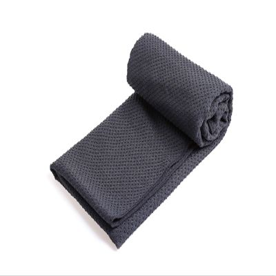 Honeystore Yoga Towels for Hot Yoga Non Slip Yoga Mat Towel with Grip Dots Dark Grey