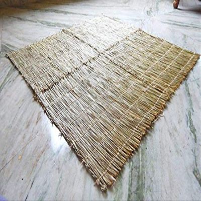XUETZALCOATL Real Raw Kusha Dharba Aasan Big Size or Meditation Mat for Yoga as Well as Ritual 32inch x 26inch in Raw Form for Pooja No Other Grass