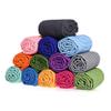 Honeystore Yoga Towels for Hot Yoga Non Slip Yoga Mat Towel with Grip Dots Dark Blue view 3