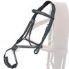 Exion Figure 8 English Jumping Bridle with Soft Padding & Rubber Reins | Anatomical Mono Crown | Grakle Noseband Mexican Bridle with SS Buckles | Premium Horse Bridle for Jumping & Eventing view 3