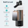 BUZIO Insulated Water Bottle with Straw Lid and Flex Cap, 40oz Modern Double Vacuum Stainless Steel Water Flask, Cold for 48 Hrs Hot for 24 Hrs Simple Thermo Canteen Mug, White and Black view 4